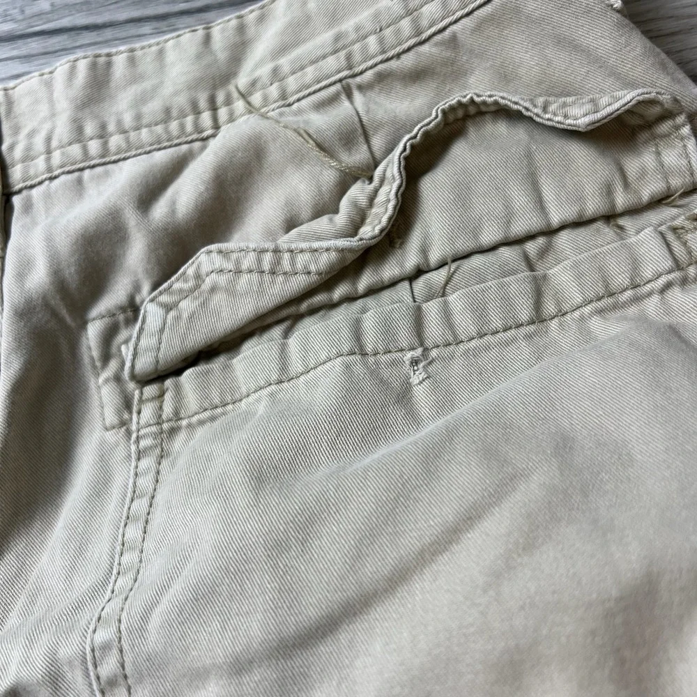 St. John's Bay Cargo Shorts Mens 32 Khaki Tan Cotton Utility Relaxed Hiking